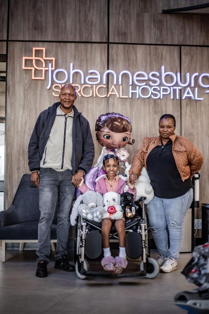 Landie with her parents after Straight To the Heart Interview
